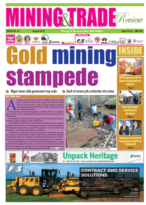 201808 Malawi Mining &amp; Trade Review Cover Gold ASM